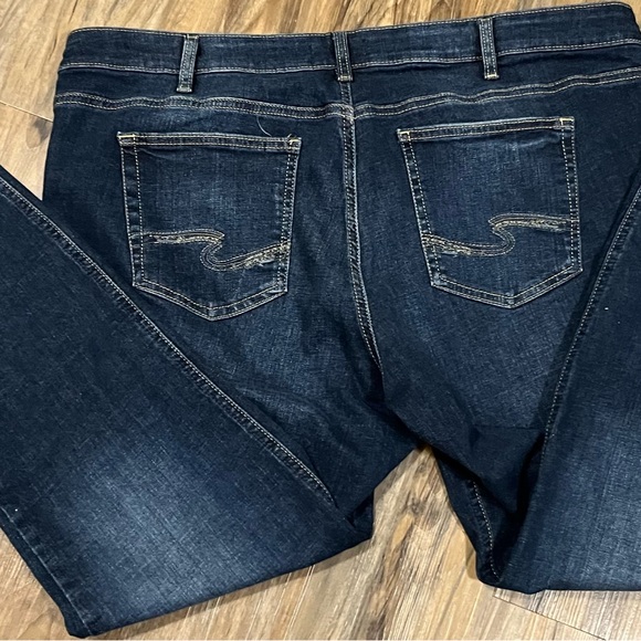 Silver Jeans Women's Dark Demin Fly Size 20 - Picture 4 of 9